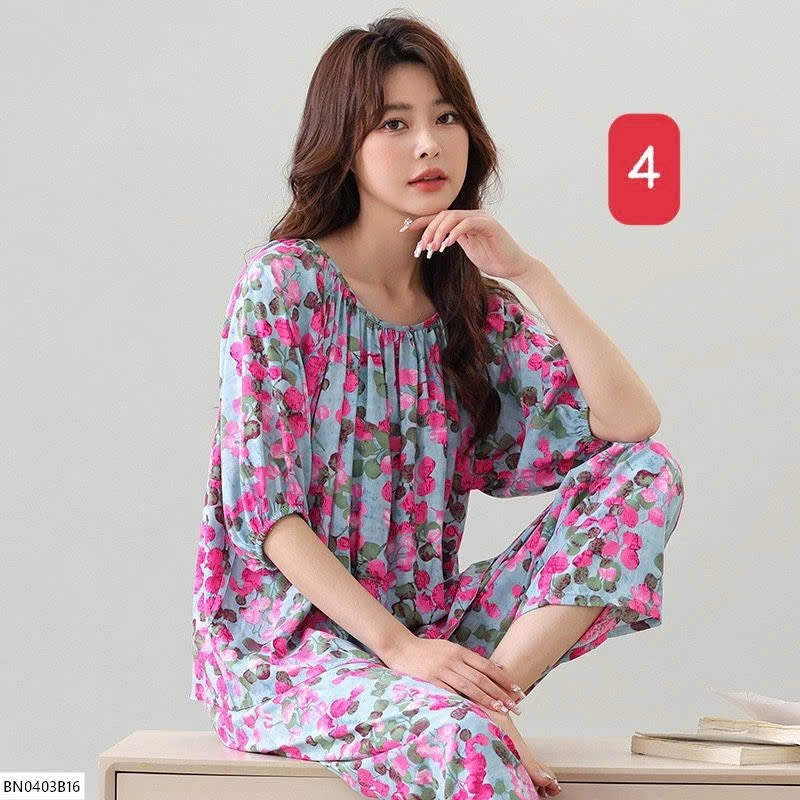 BỘ COTTON LANH LỤA NỮ MẶC NHÀ