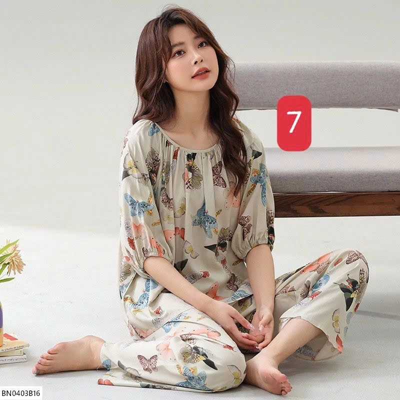 BỘ COTTON LANH LỤA NỮ MẶC NHÀ