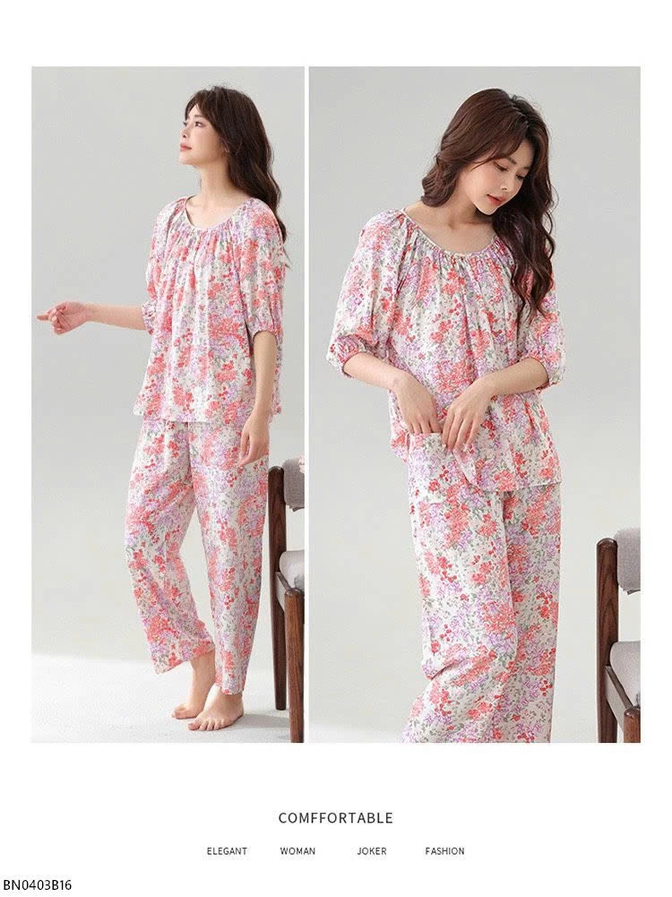 BỘ COTTON LANH LỤA NỮ MẶC NHÀ