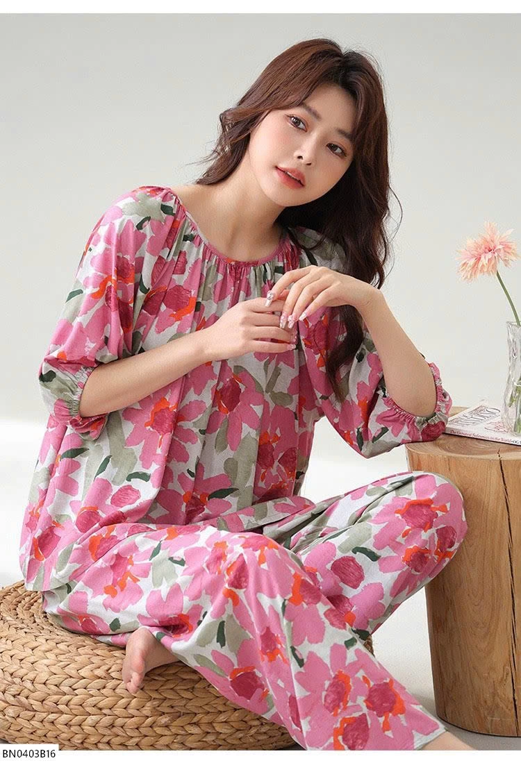 BỘ COTTON LANH LỤA NỮ MẶC NHÀ