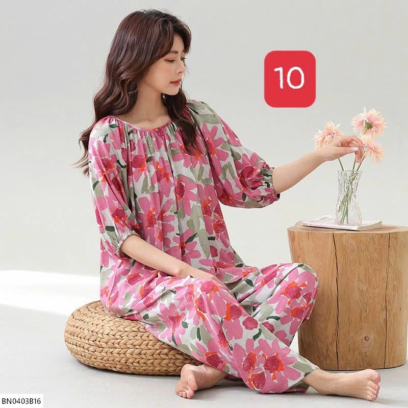 BỘ COTTON LANH LỤA NỮ MẶC NHÀ