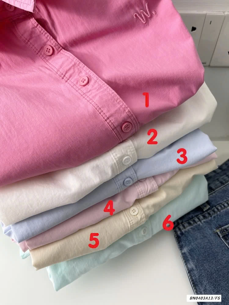 SƠ MI THÔ TRƠN MÀU KOREA