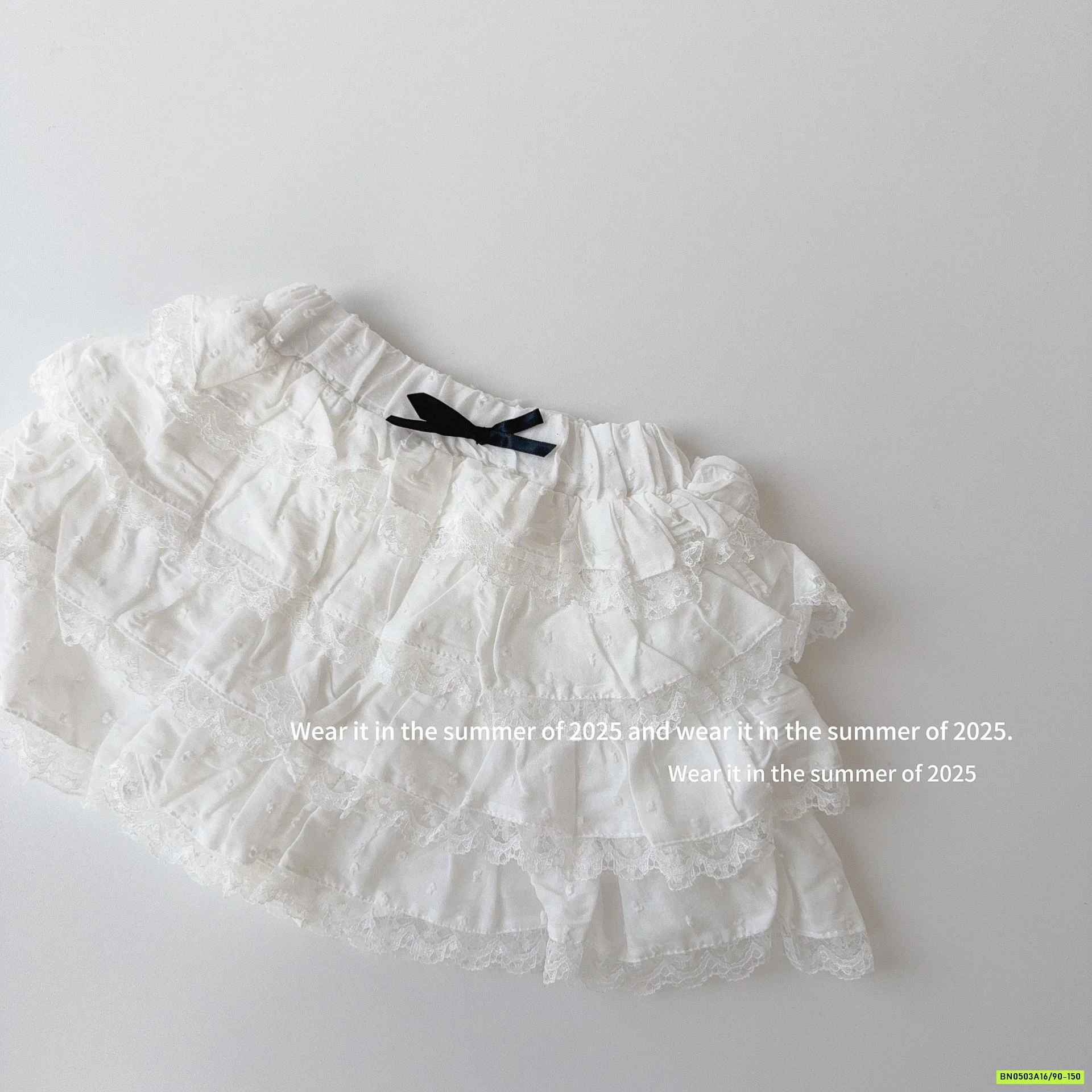 CHÂN VÁY VOA XẾP TẦNG T&QKIDS