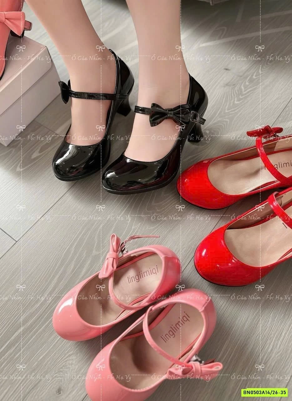 GIÀY BÓNG CAO GÓT GẮN NƠ