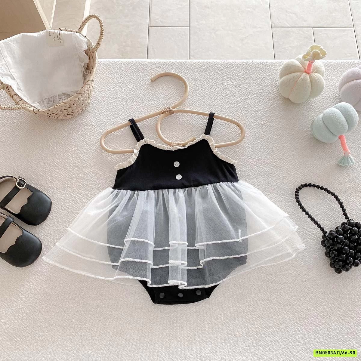 BODY 2 DÂY PHỐI VÁY REN