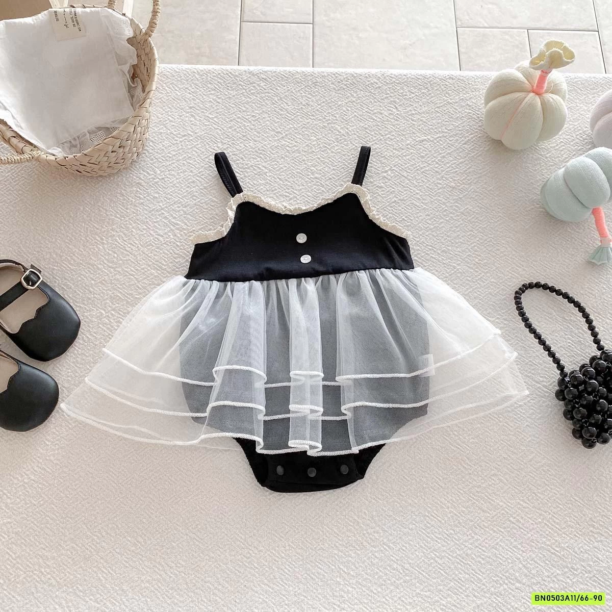 BODY 2 DÂY PHỐI VÁY REN