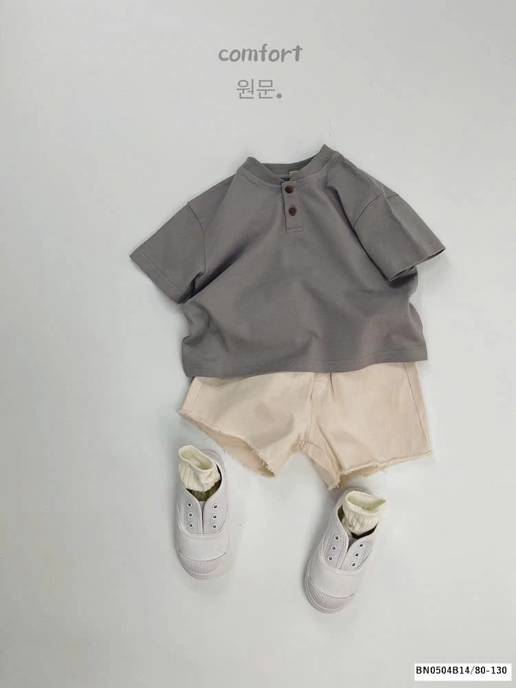 ÁO THUN CÚC CỔ HÀN QUỐC