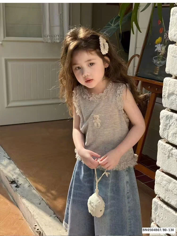 SÉT ÁO SÁT NÁCH VIỀN BÉO MIX QUẦN JEAN ỐNG RỘNG