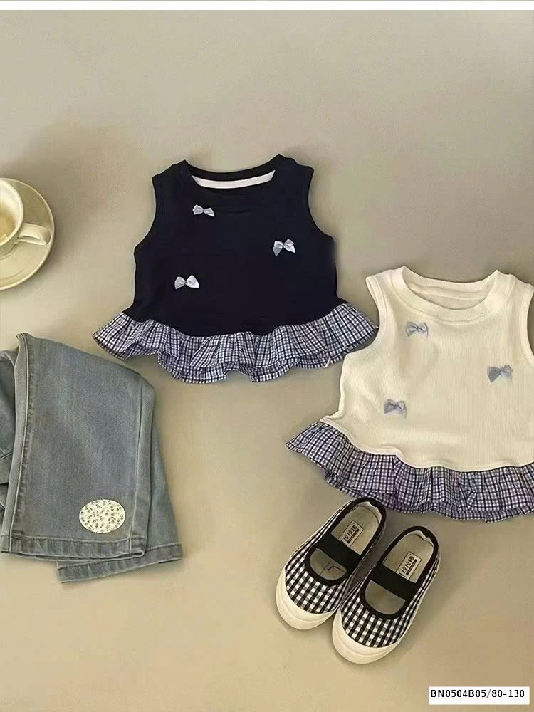 ÁO SÁT NÁCH NƠ PHỐI BÈO CARO