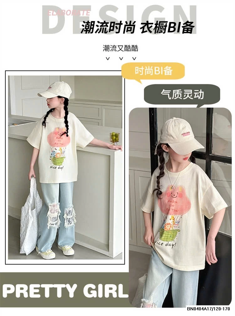 ÁO THUN HÌNH MIX JEANS SUÔNG SZ ĐẠI