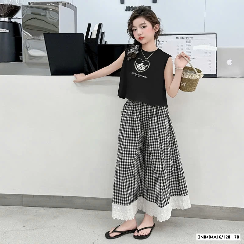 SÉT ÁO SÁT NÁCH QUẦN SUÔNG CARO