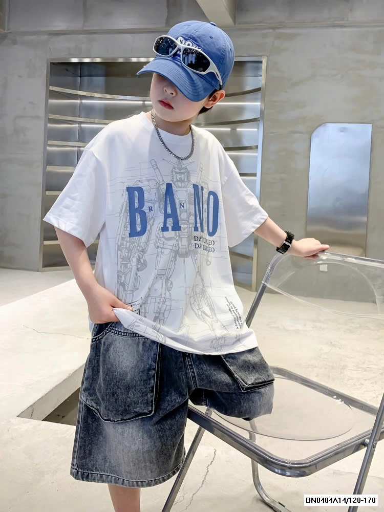 ÁO THUN LOANG MIX SHORT JEANS SZ ĐẠI