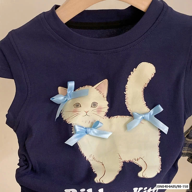 ÁO THUN MÈO MIX CV CARO