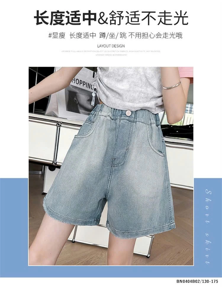 QUẦN SHORT JEAN BÉ GÁI SZ ĐẠI