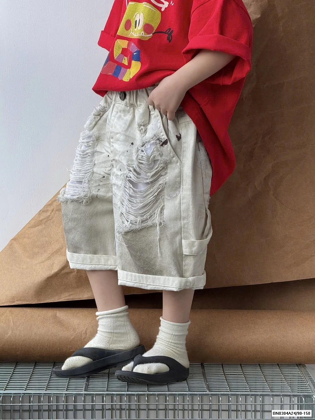 SHORT JEANS LOANG RÁCH