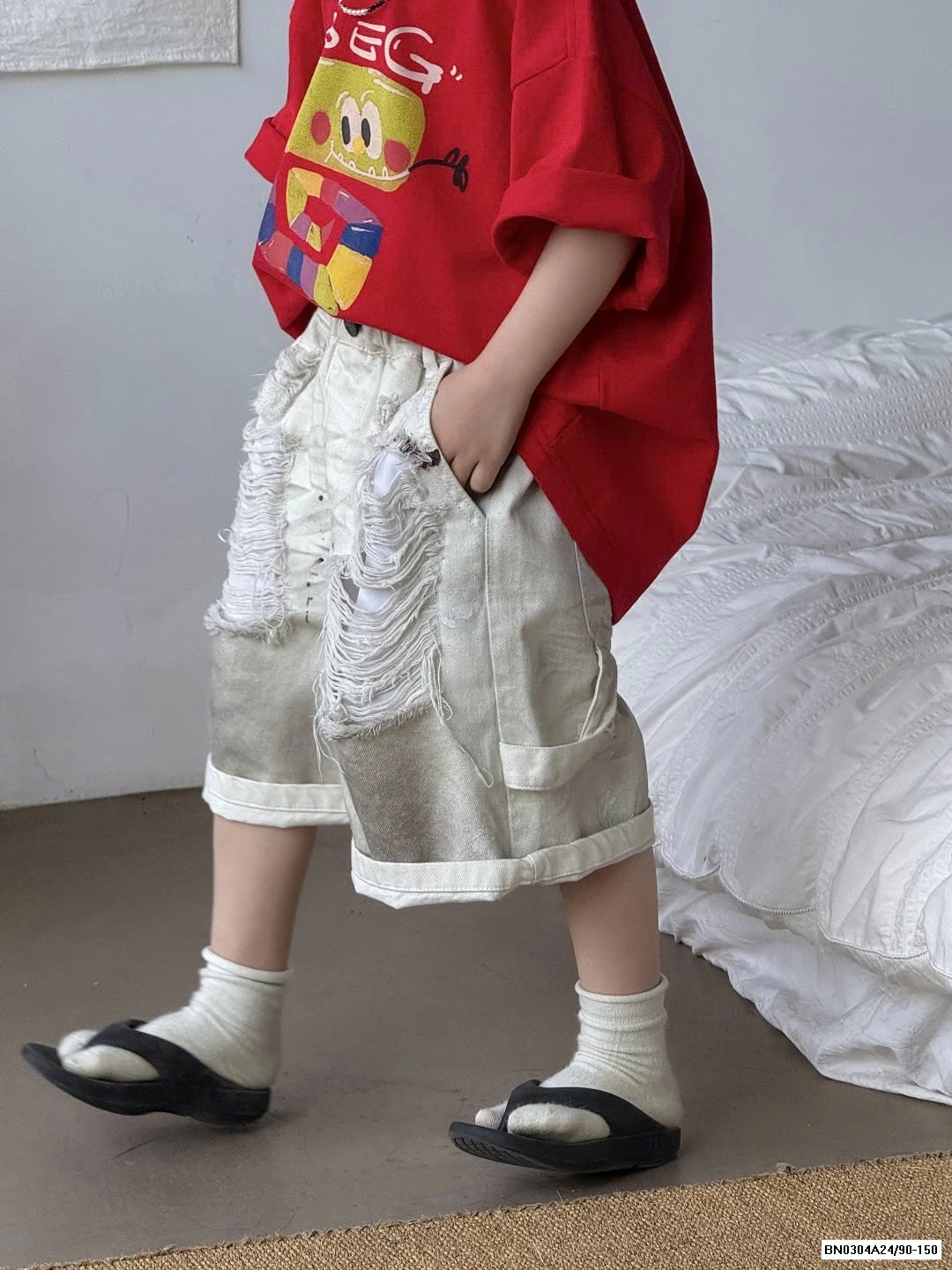 SHORT JEANS LOANG RÁCH