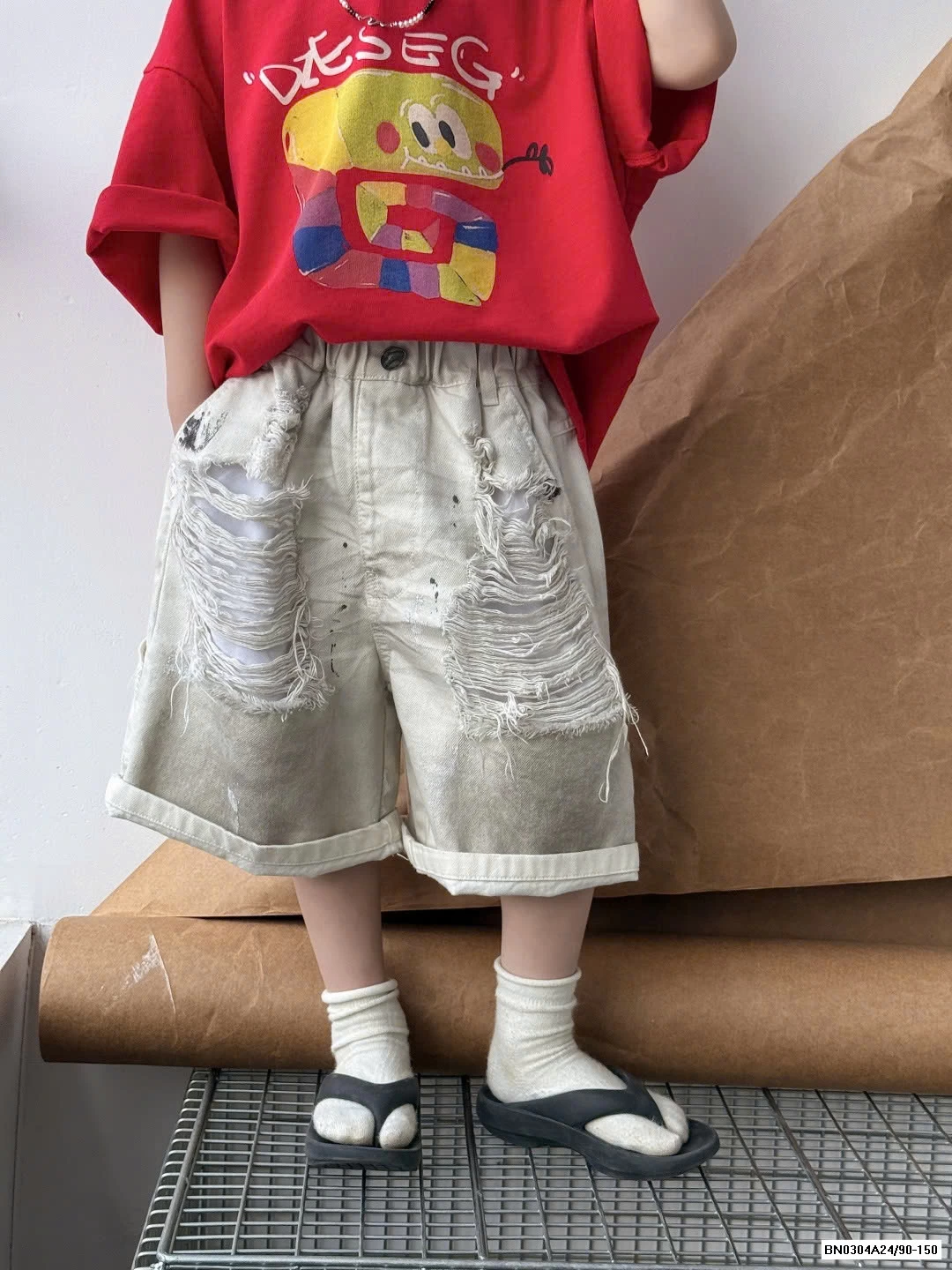 SHORT JEANS LOANG RÁCH