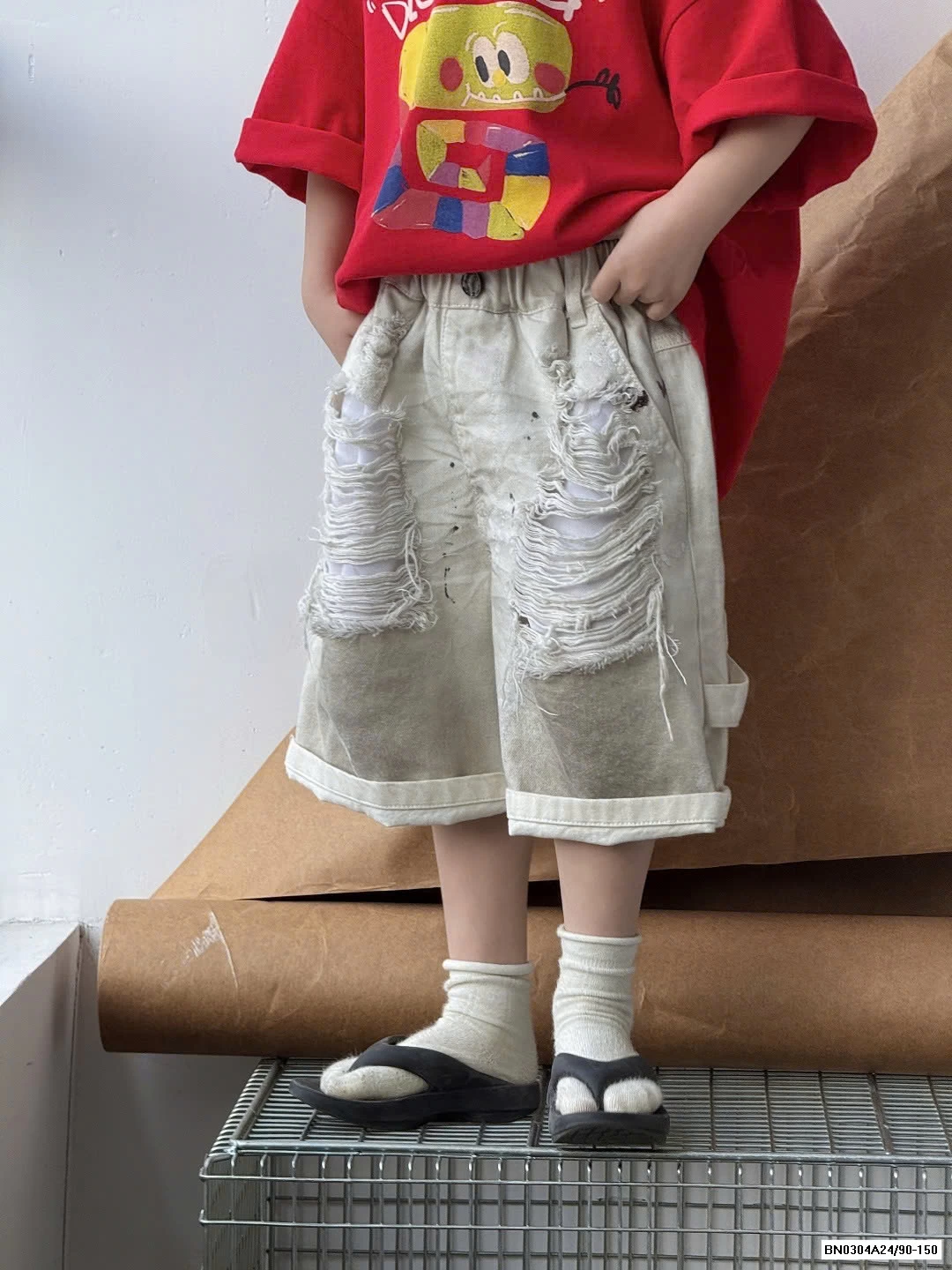 SHORT JEANS LOANG RÁCH