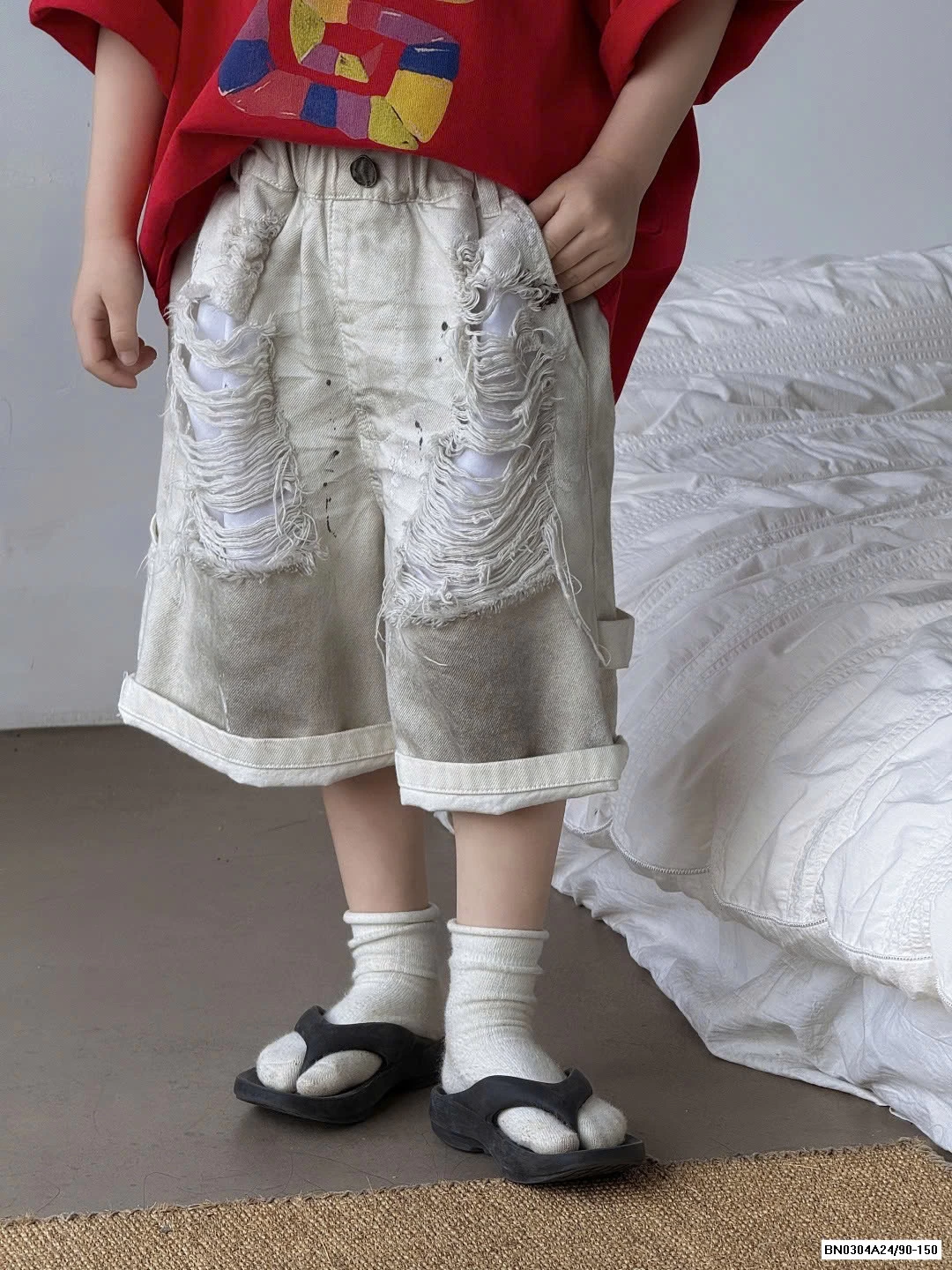 SHORT JEANS LOANG RÁCH