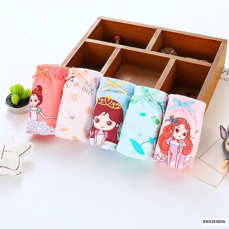 BOX 5 CHIP COTTON TAM GIÁC BÉ GÁI