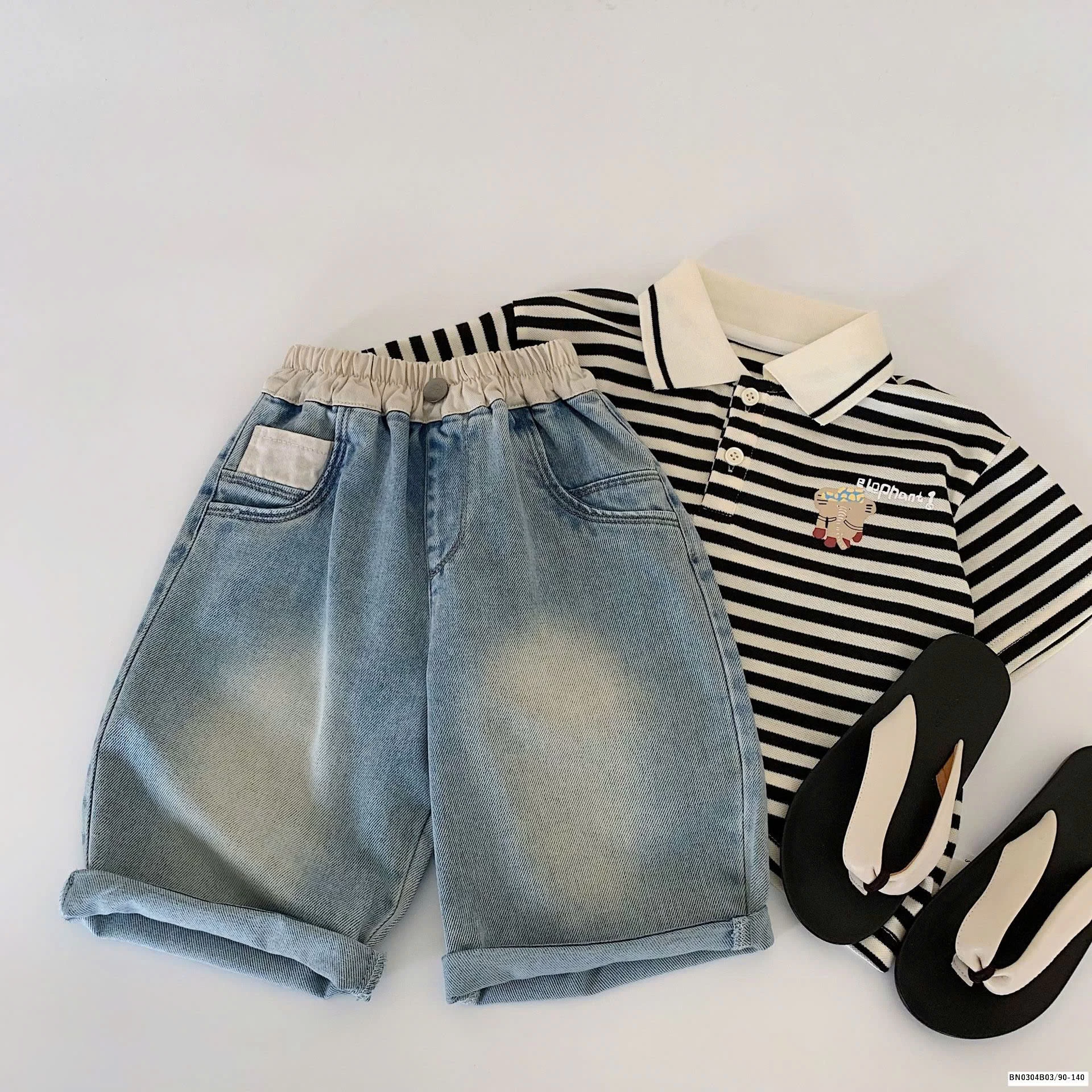 QUẦN JEAN BÉ TRAI PHỐI CẠP CHUN