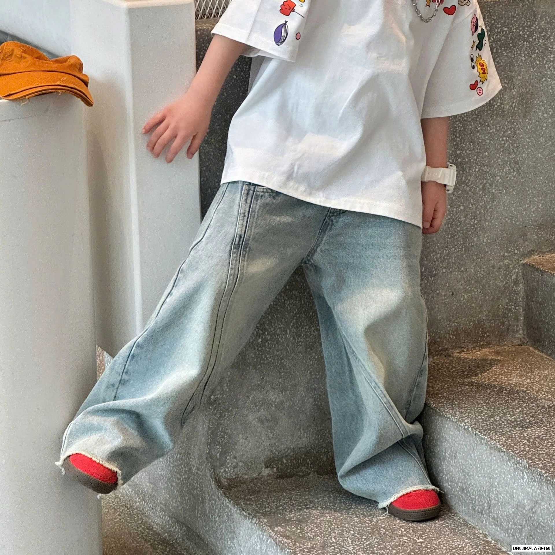 JEANS SUÔNG TUA GẤU