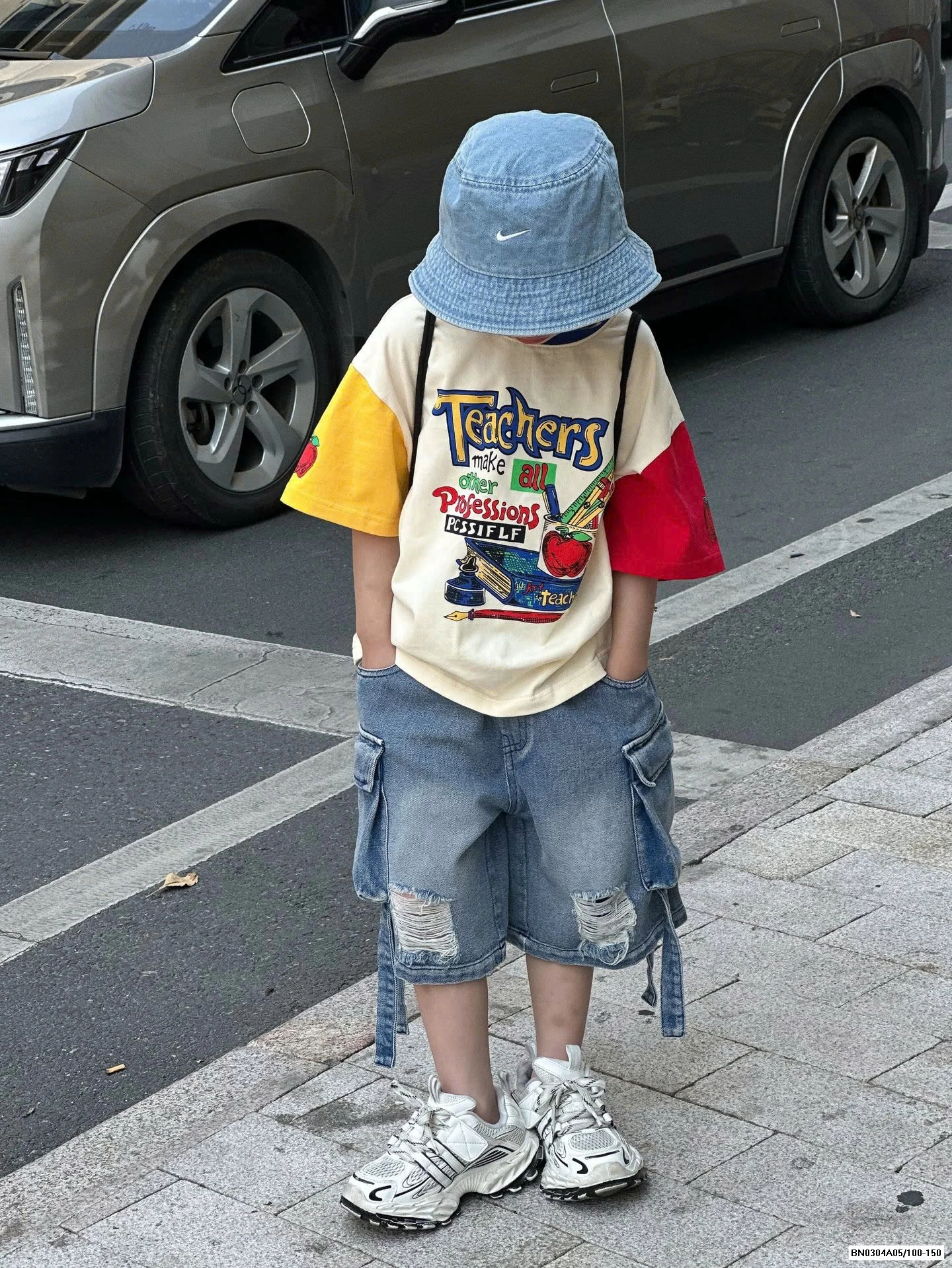 ÁO THUN PHỐI MÀU TAY