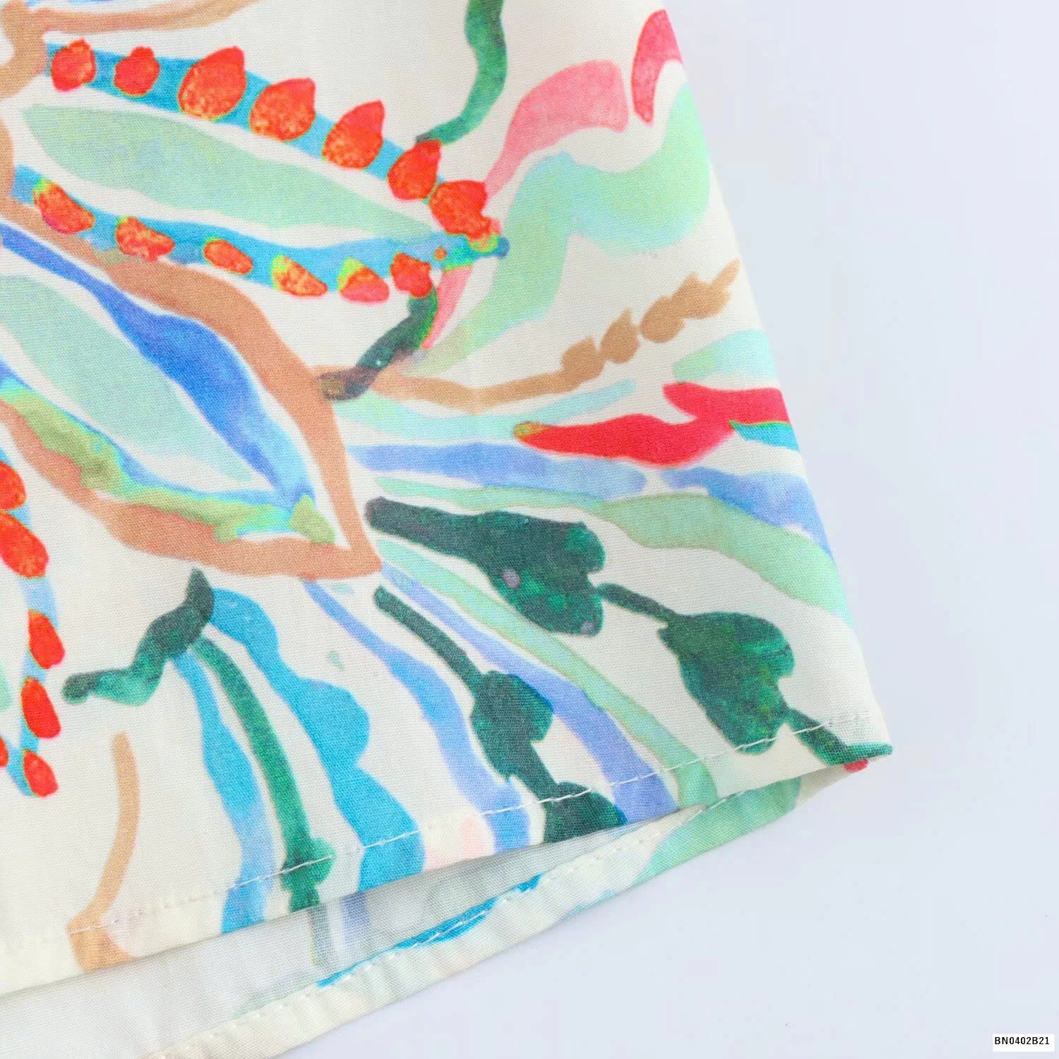 ÁO SƠ MI HOA CỔ CHỮ V  KASLEAD