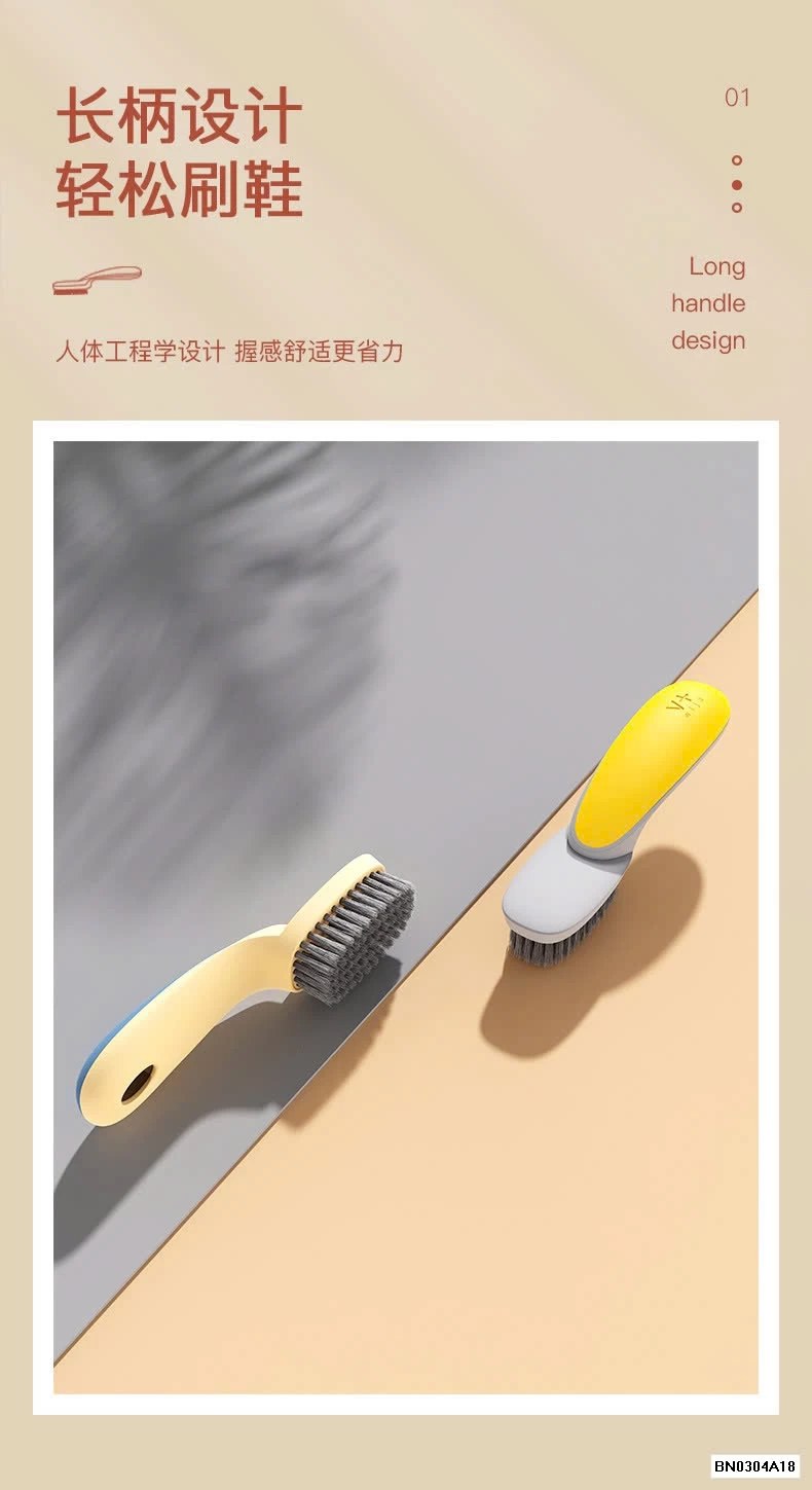 SÉT 3 BÀN CHẢI ĐÁNH GIÀY CÁN DÀI