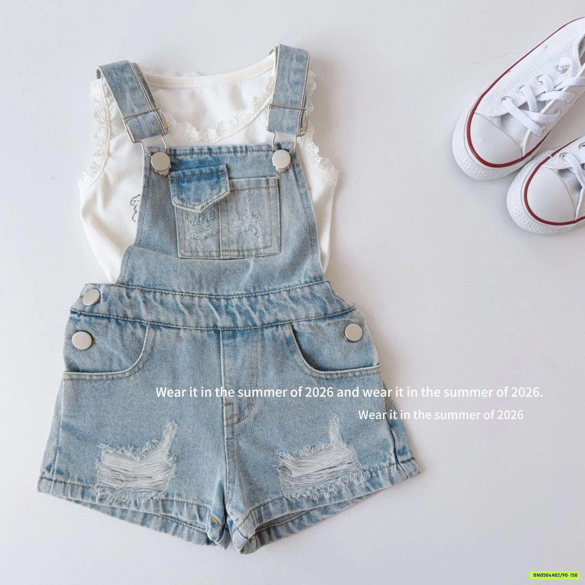 YẾM JEANS TÚI NGỰC T&QKIDS