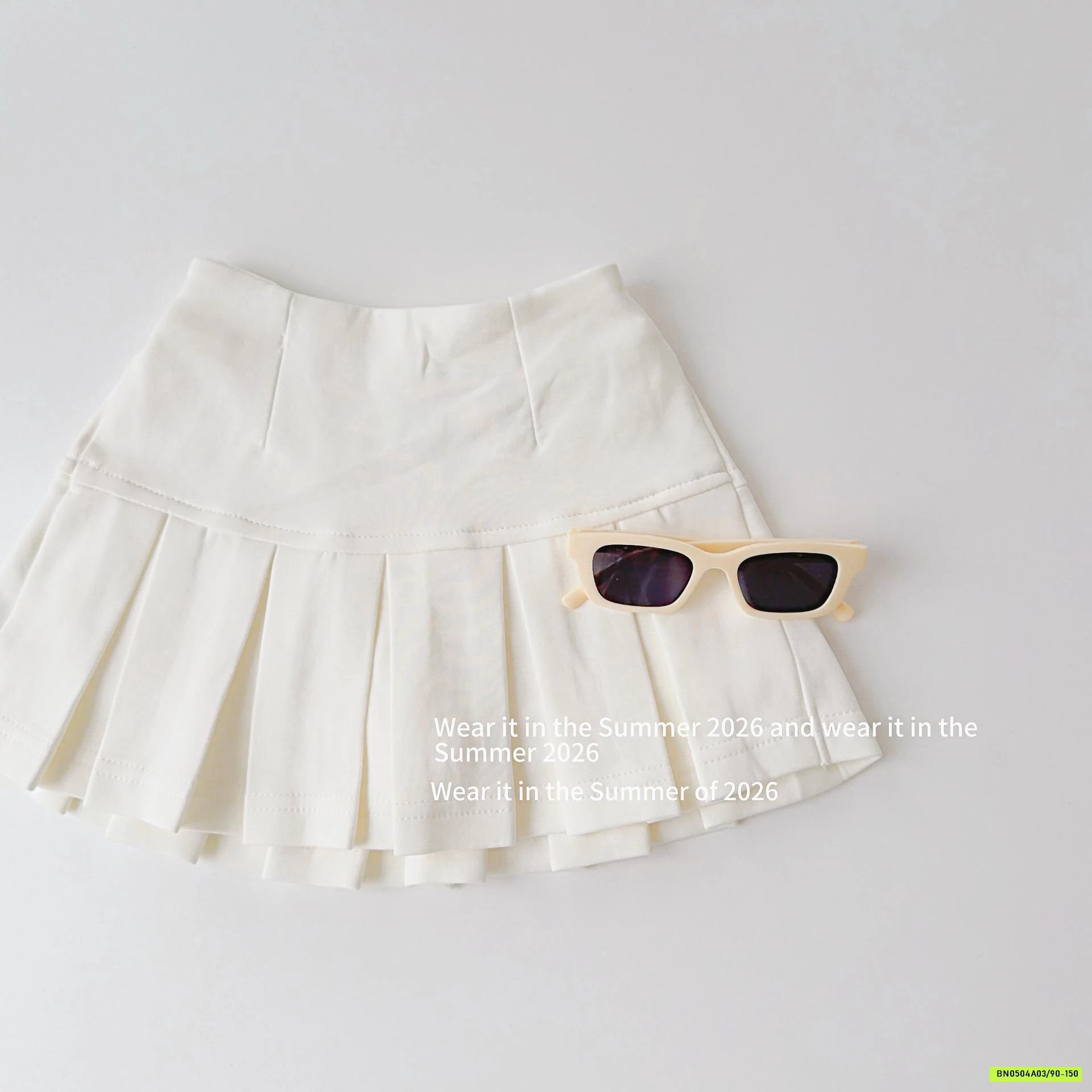 CHÂN VÁY COTTON XẾP LY T&QKIDS