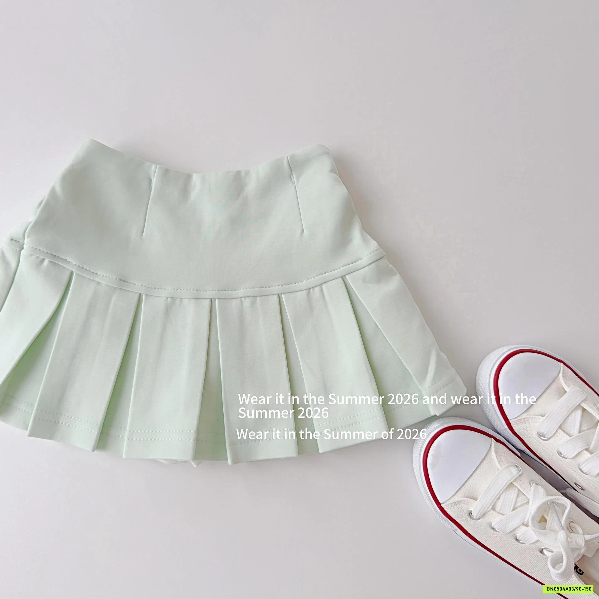 CHÂN VÁY COTTON XẾP LY T&QKIDS