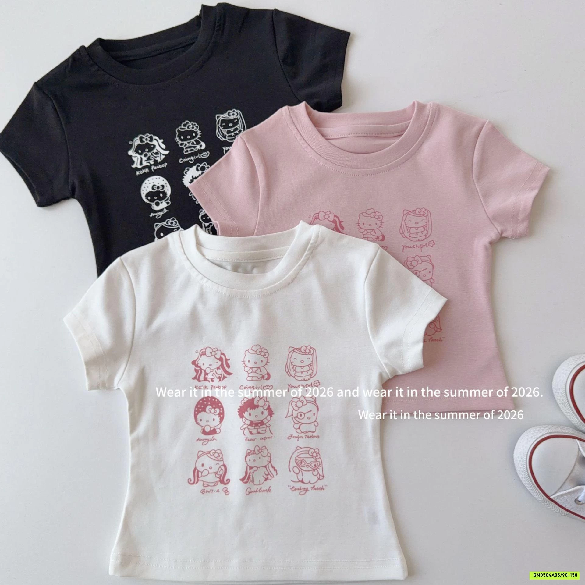 ÁO THUN IN KITTY T&QKIDS