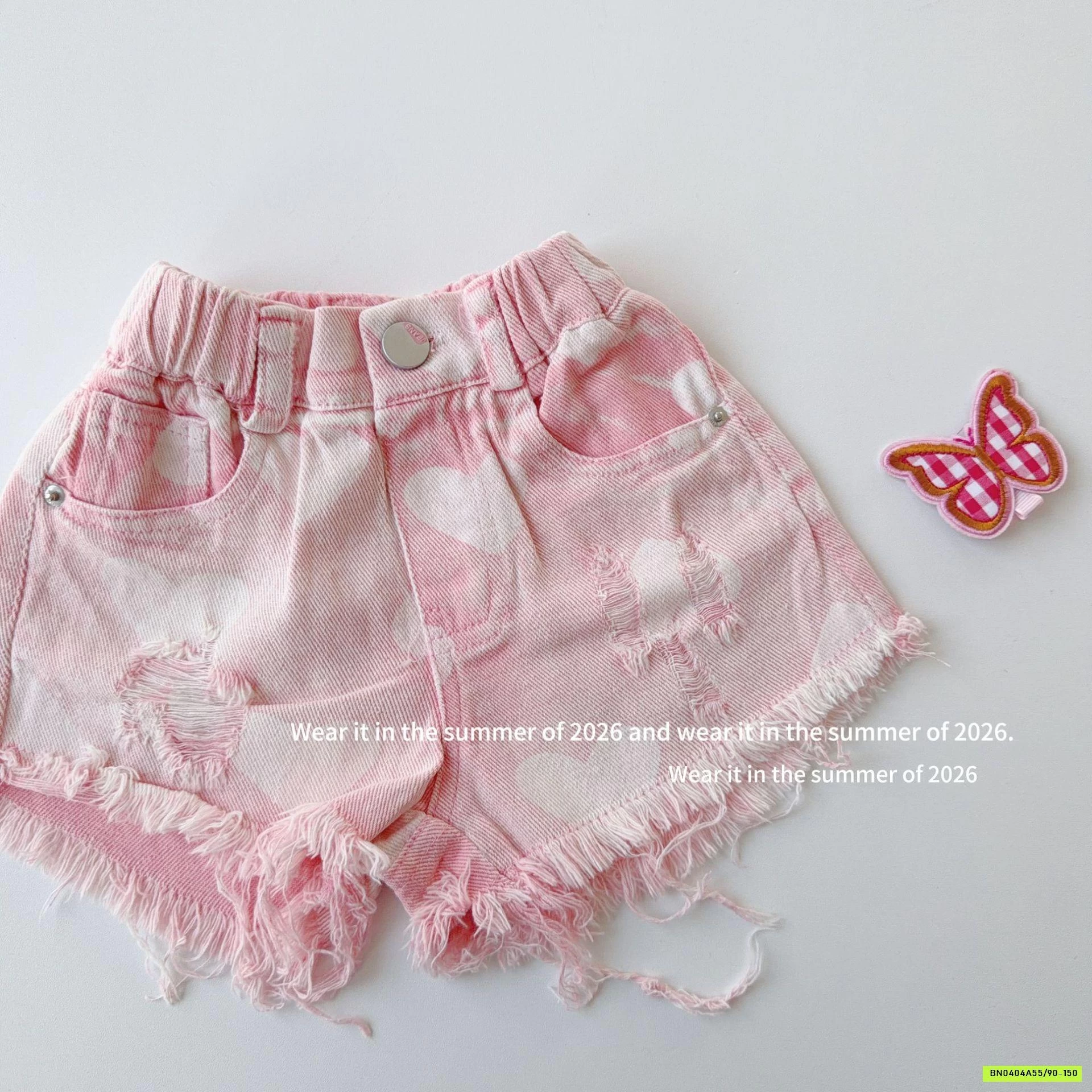 SHORT HỒNG TUA GẤU T&QKIDS