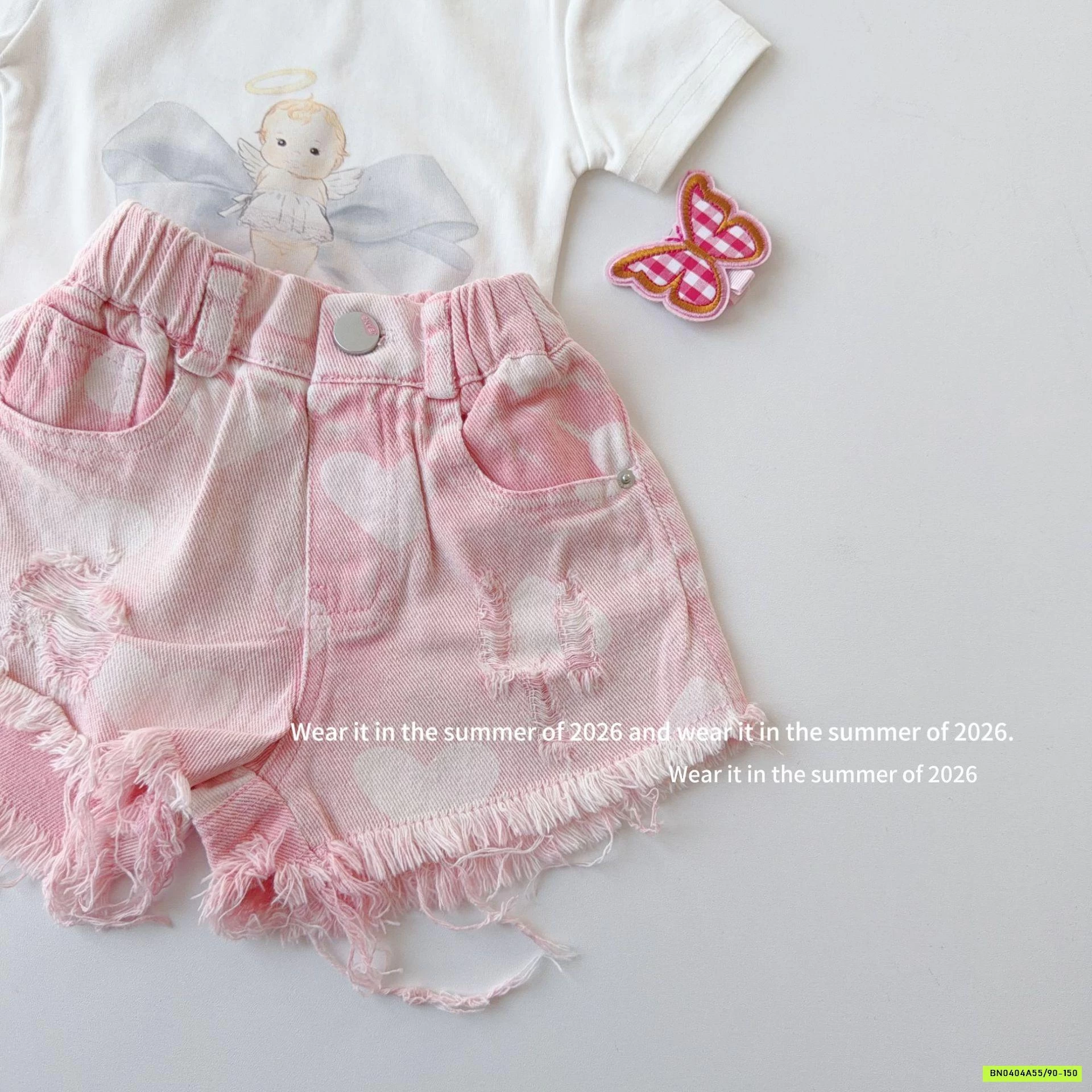 SHORT HỒNG TUA GẤU T&QKIDS