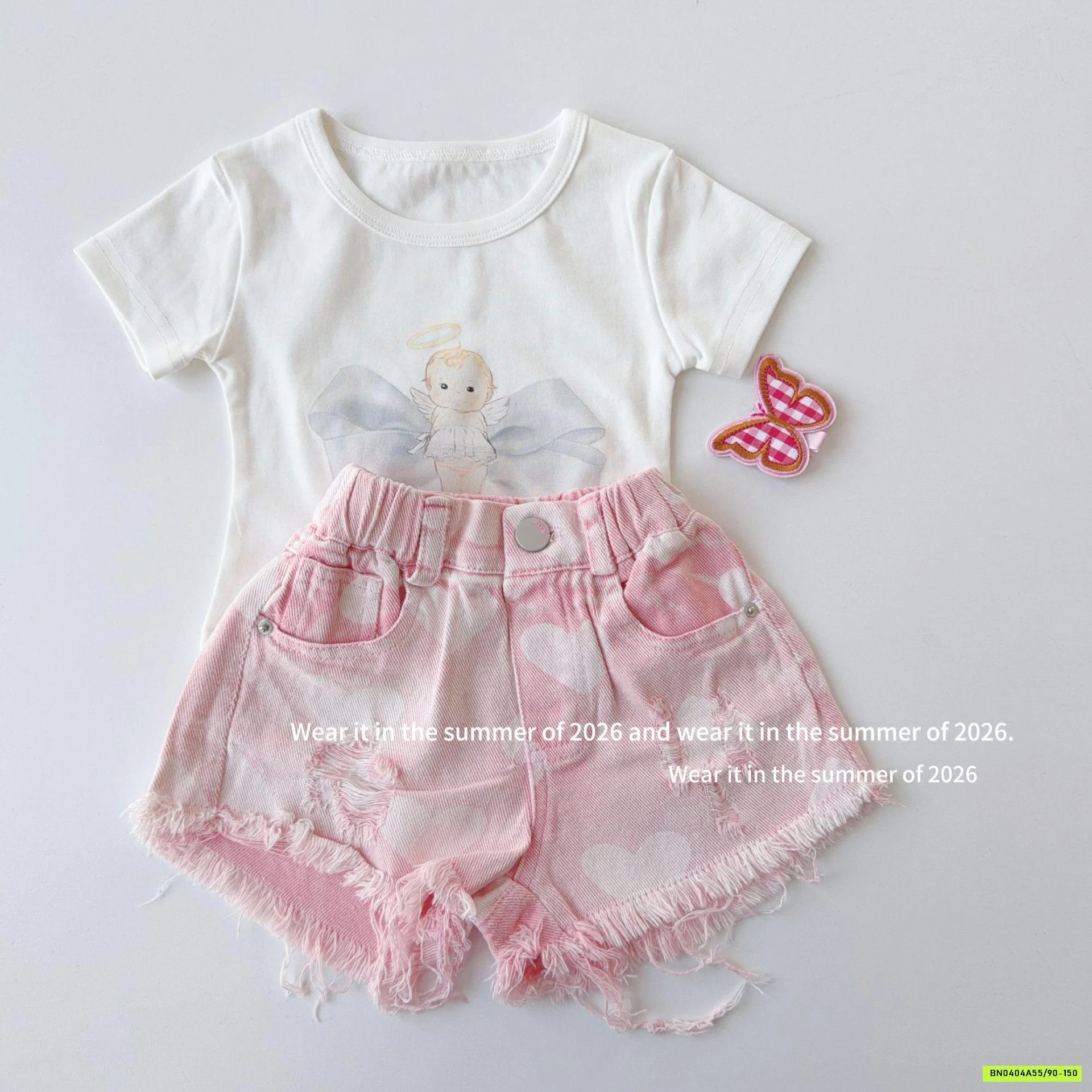 SHORT HỒNG TUA GẤU T&QKIDS