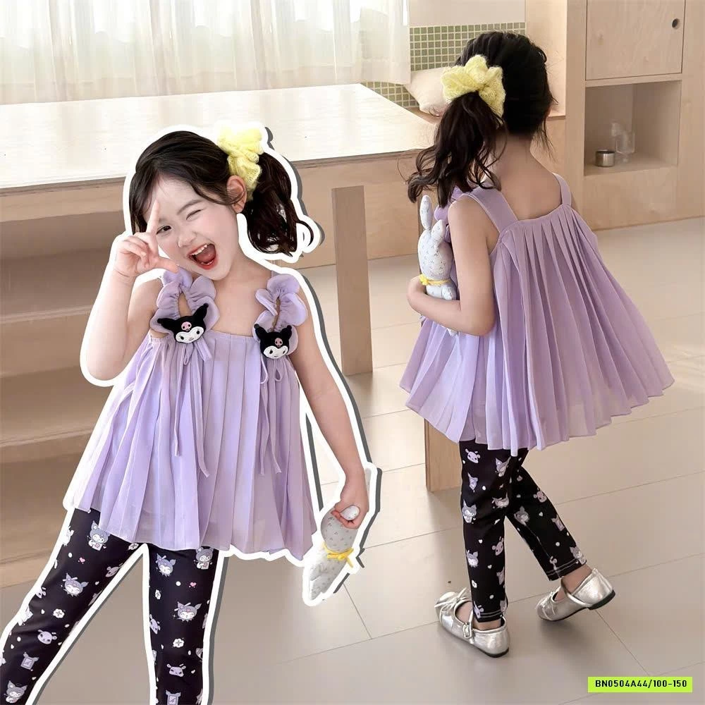 SET LEGGING HOẠT HÌNH BÉ GÁI