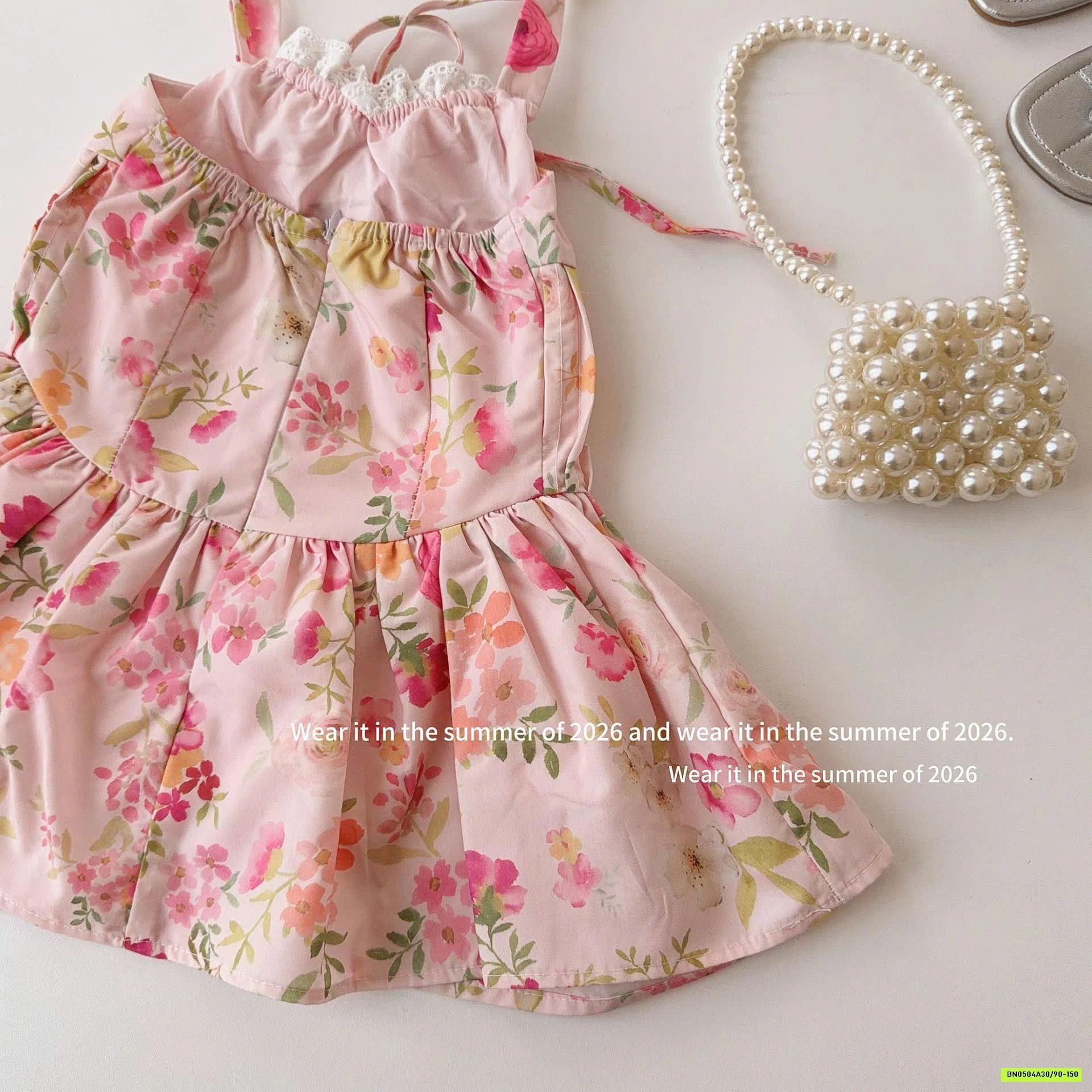 ĐẦM HOA BÍ CỔ YẾM T&QKIDS