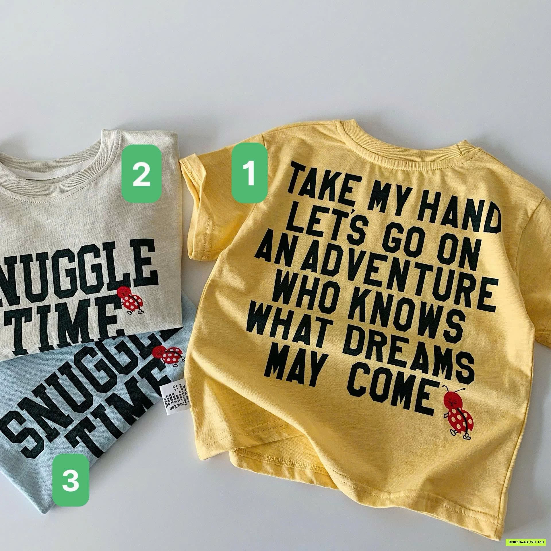 ÁO THUN CHỮ CHO BÉ TRAI