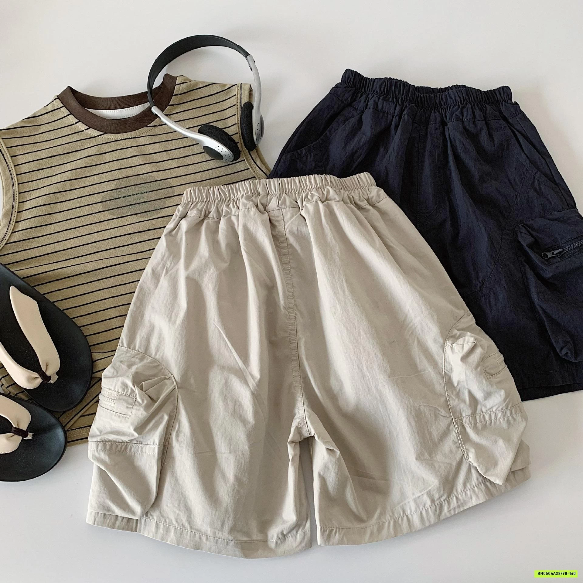 SHORT GIÓ TÚI HỘP ỐNG RỘNG