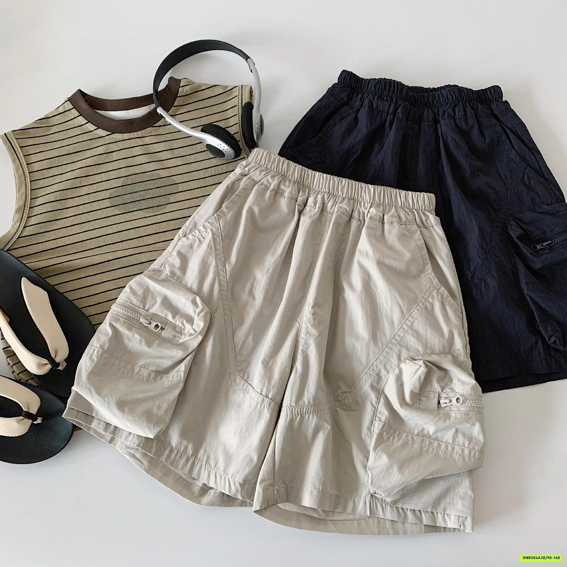 SHORT GIÓ TÚI HỘP ỐNG RỘNG