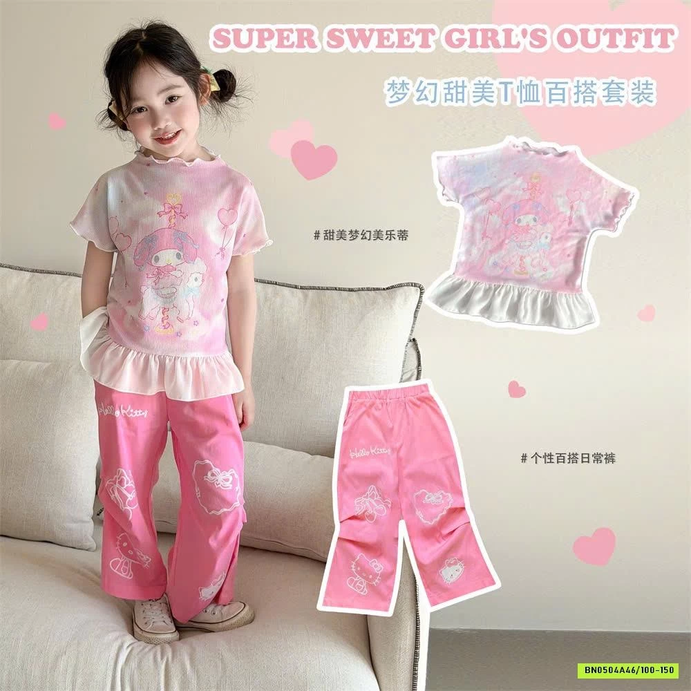 SET MELODY HỒNG SIÊU XINH