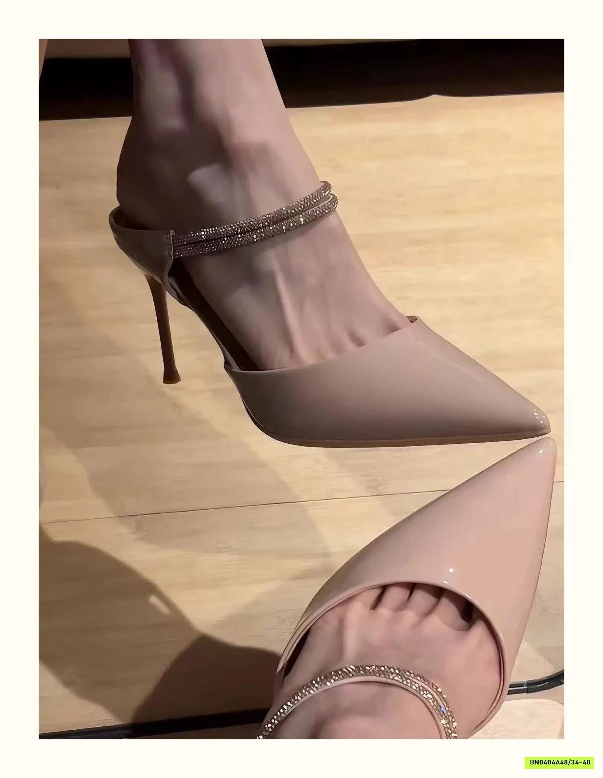 DÉP CAO GÓT MŨI NHỌN QUAI ĐÁ