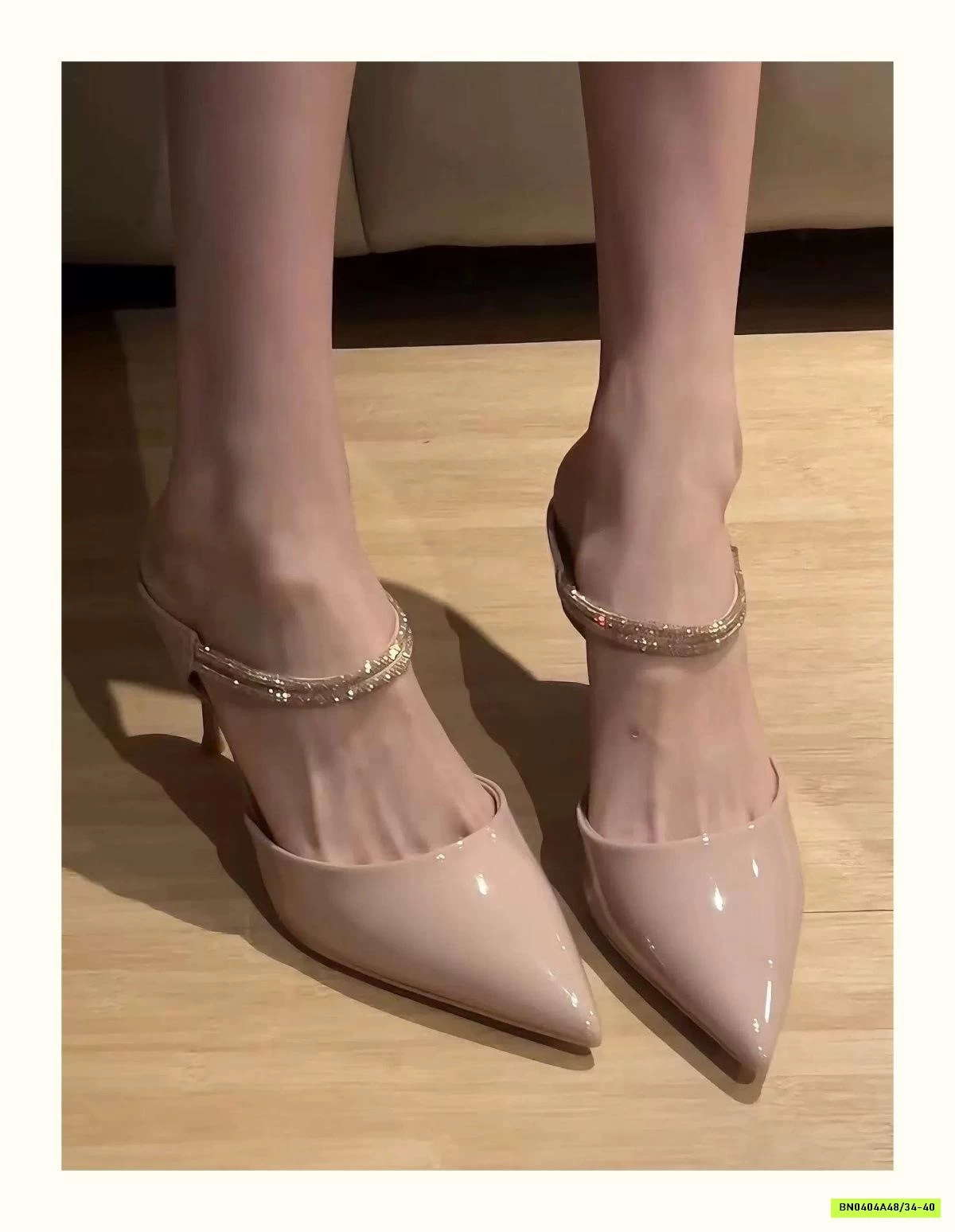 DÉP CAO GÓT MŨI NHỌN QUAI ĐÁ