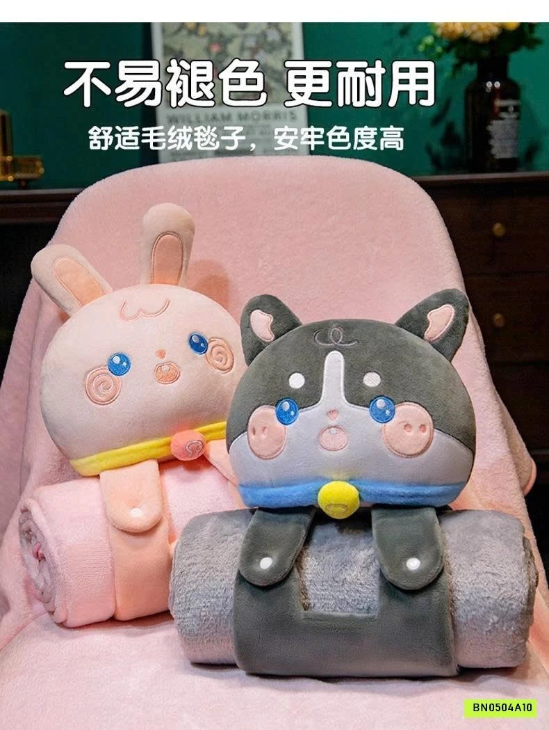 GẤU BÔNG CUỘN CHĂN 2IN1