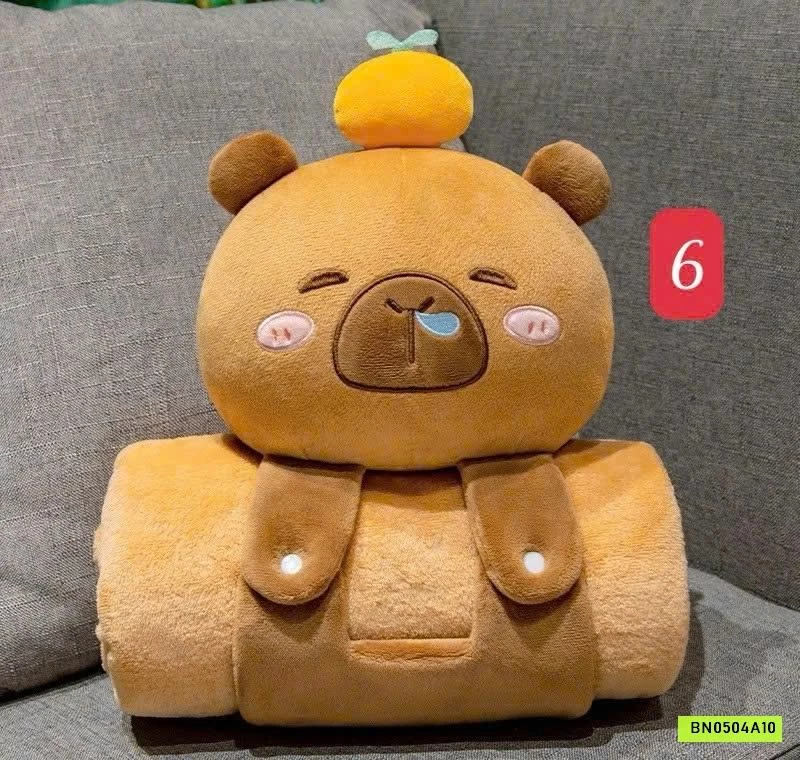 GẤU BÔNG CUỘN CHĂN 2IN1