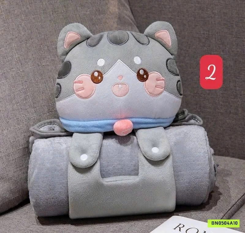 GẤU BÔNG CUỘN CHĂN 2IN1