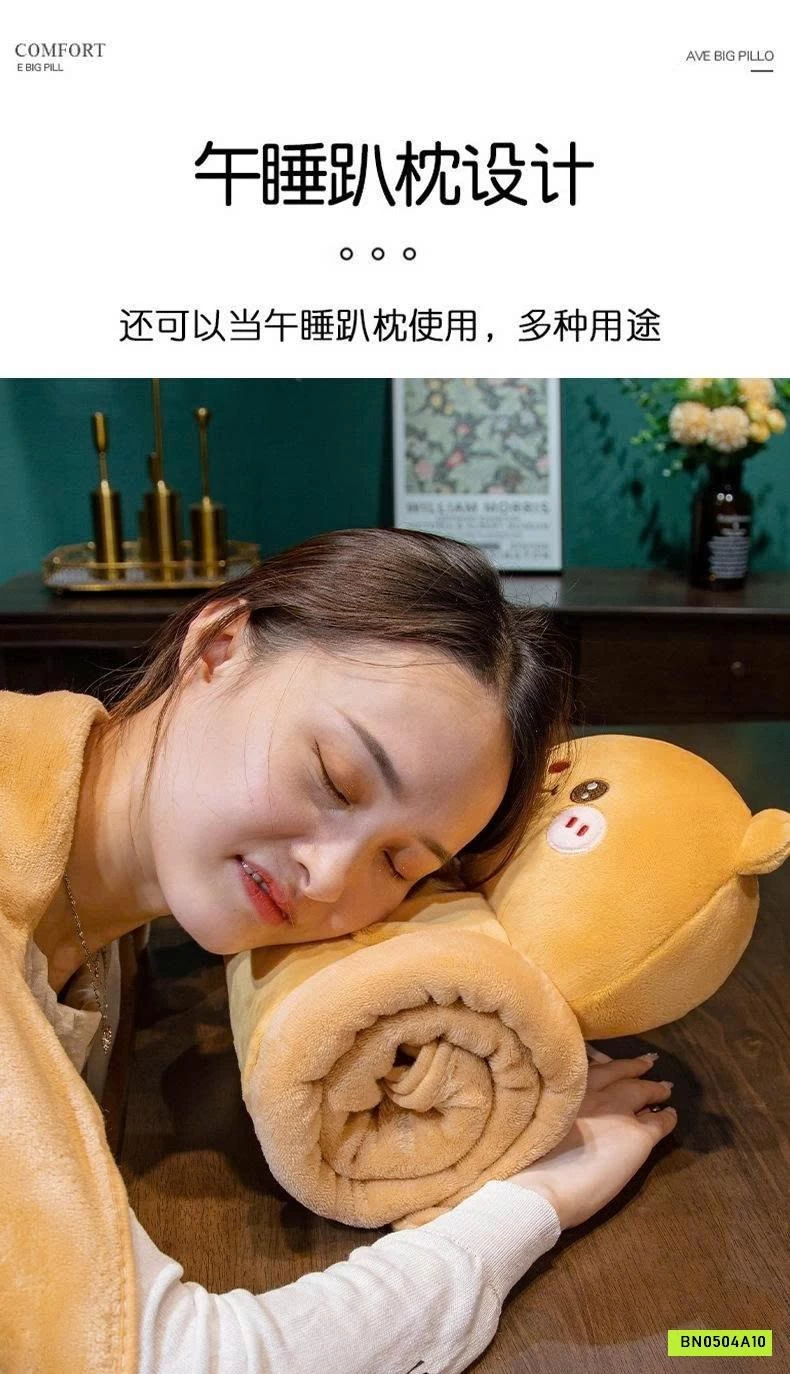 GẤU BÔNG CUỘN CHĂN 2IN1