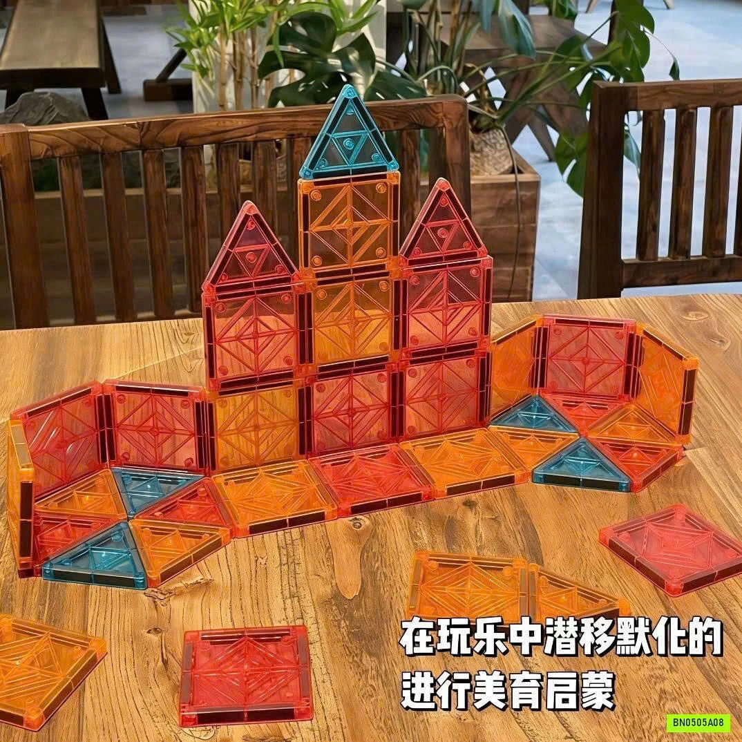 BỘ XẾP HÌNH NAM CHÂM TRONG SUỐT