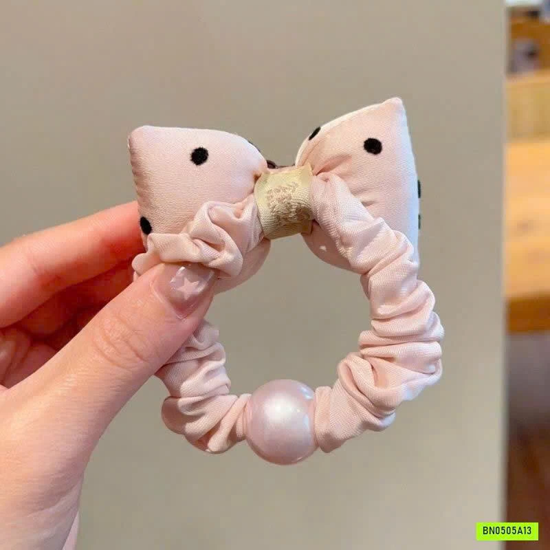 SET 2 DÂY BUỘC TÓC CHẤM BI DỄ THƯƠNG